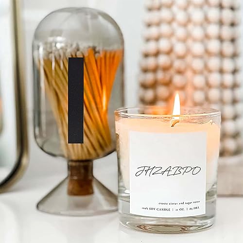 Miniatura 3 de Match Striker - Adhesivo decorativo negro con adhesivo previo, 28 piezas, corte rectangular para fósforos de seguridad en tarro de campana