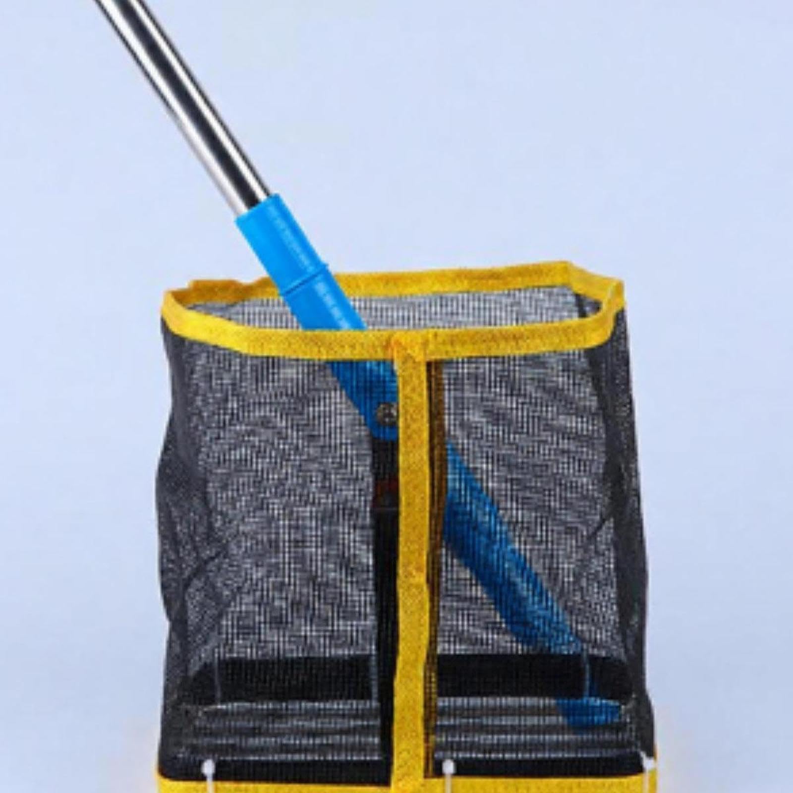 Paletta per Palline Pong in Acciaio Resistente, Accessorio Leggero per La Raccolta delle Palline con Sacchetto a Manico Estensibile, Ad