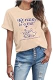 Cat Shirts for Women Cute Cat Lover Music Fans Tshirt Country Concert Outfit Graphic Casual Letter Print Tee Tops