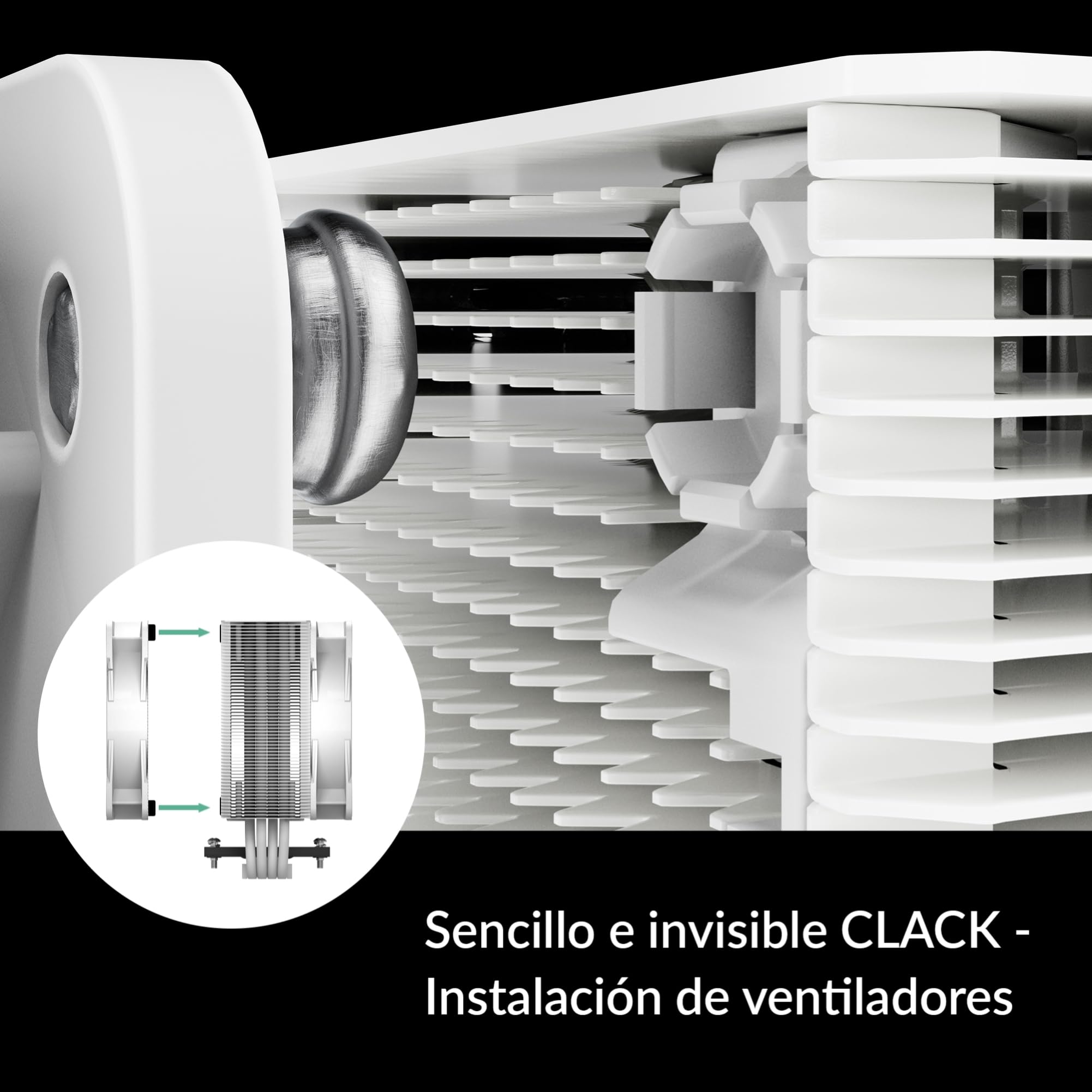 ARCTIC Freezer 36 A-RGB - Ventilador CPU de Torre única con Push-Pull, Dos Ventiladores P de 120 mm con presión optimizada, Rodamiento fluidodinámico, 200-2000 RPM, 4 Heatpipes, Incl. MX-6 - Blanco