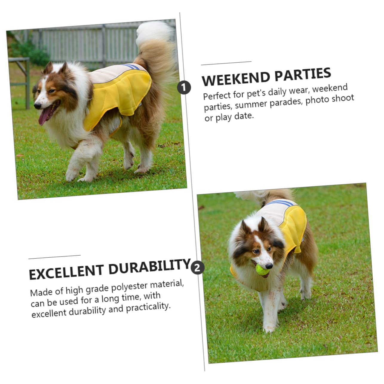 Gilet Rafraîchissant pour Chien Anti-surchauffe Jaune XL Polyester | Usage Quotidien et Défilés D’été, Pratique pour Animaux Domestiques, Coupe Adaptée aux Chiens