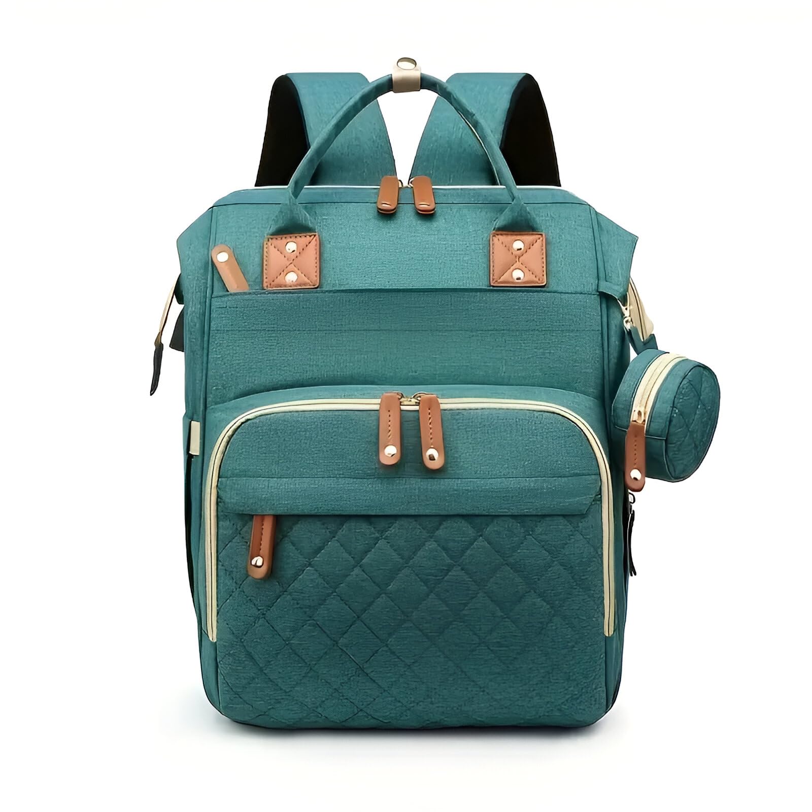 DREAM DOODLE Diaper Backpack with USB Charging Port – 5 Styles Available – Large Capacity, Stain Resistant, 16 Pockets, Waterproof, Argyle Pattern for Moms & Dads – Baby Essentials Bag-picture-21