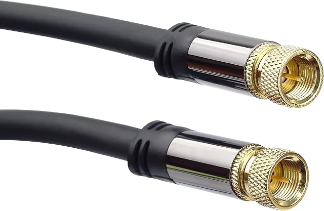 PremiumCord Antena satelitarna HQ kabel F wtyczka F na wtyczkę F (135 dB), 4 x ekranowana, złącze metalowe, długość 1,5 m kjqsat015