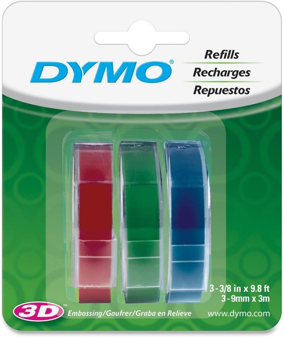 DymoLabelmaker Refill Tape 3/8 In. X 9.8 Ft. Blue