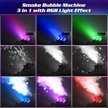 Amazon.com: DazzlingStage 2000W Fog Machine, 3 in 1 Fog