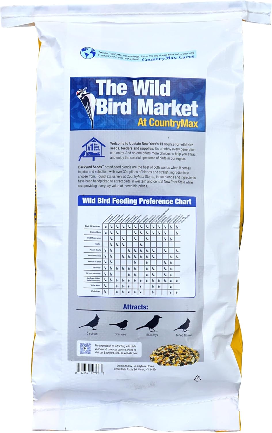 CountryMax Backyard Seeds Value Blend Economy Mix Wild Bird Seed (40 Pounds)