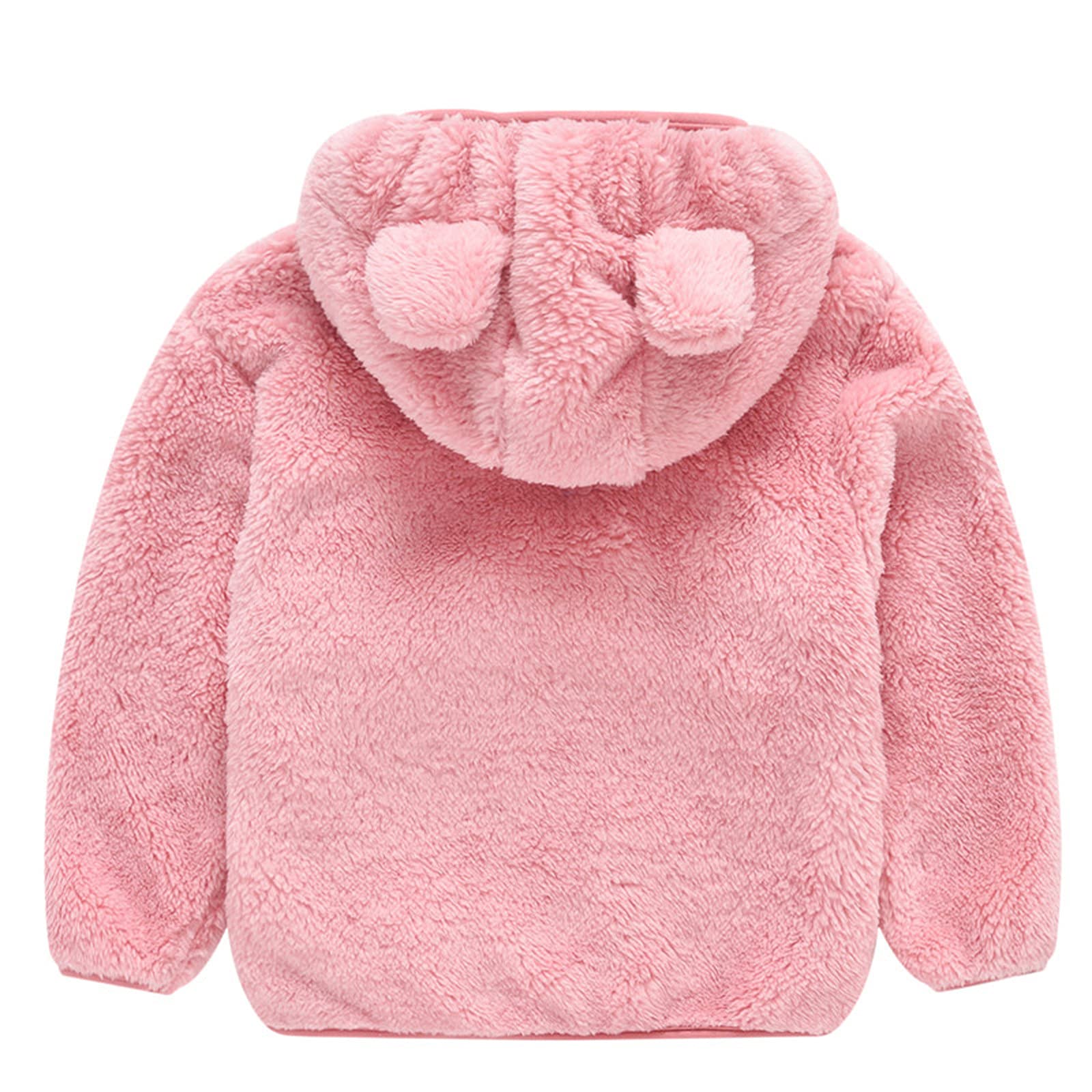 Bébé garçons filles dessin animé polaire veste à capuche avec oreilles chaud vêtements d'extérieur Zip Up manteau 1-5 ans Bébé garçons filles dessin animé polaire veste
