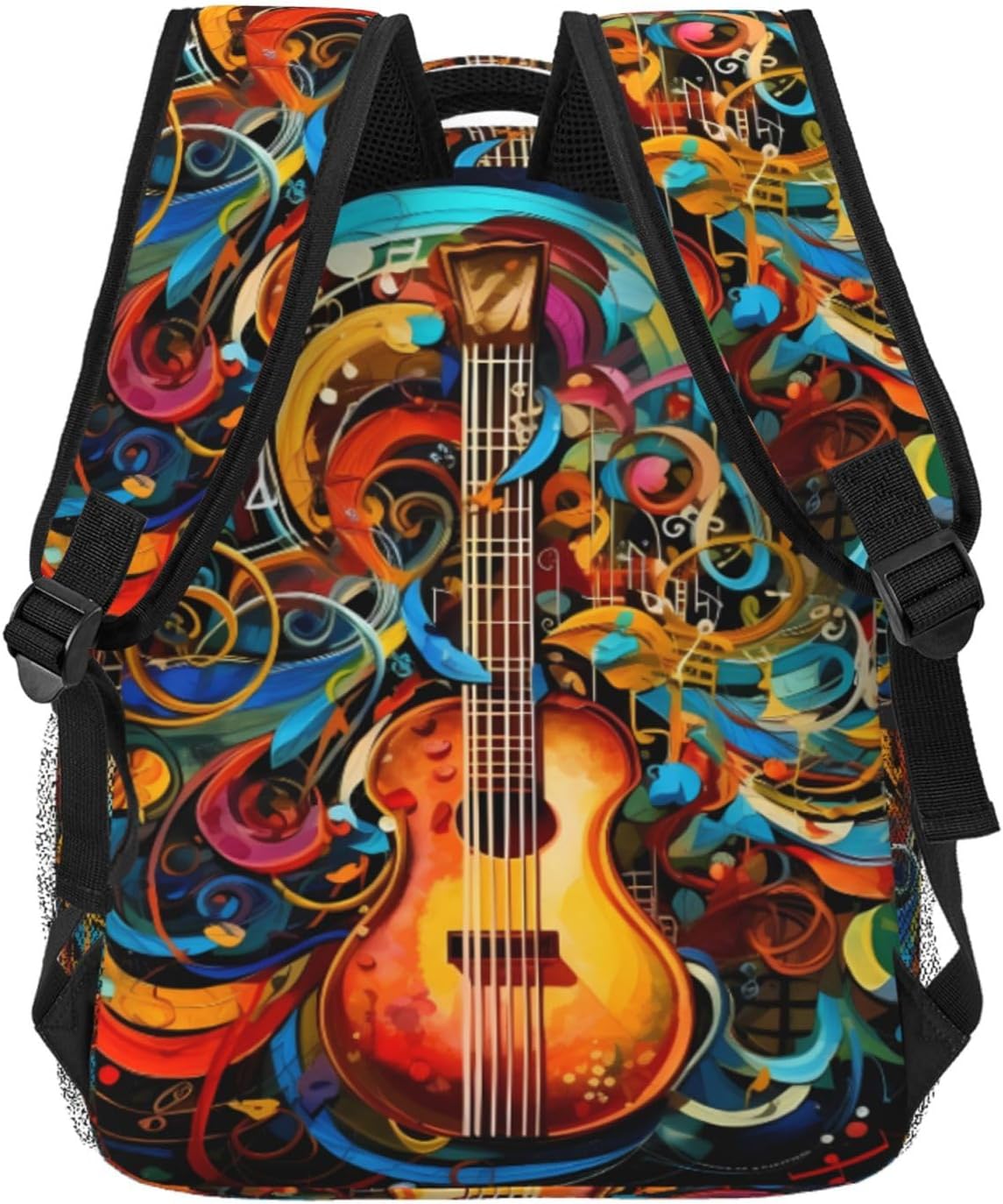 Music Series Cute Backpack Waterproof Lightweight Casual Backpack One Size Daypack Travel Laptop Bag For Men Women image 4