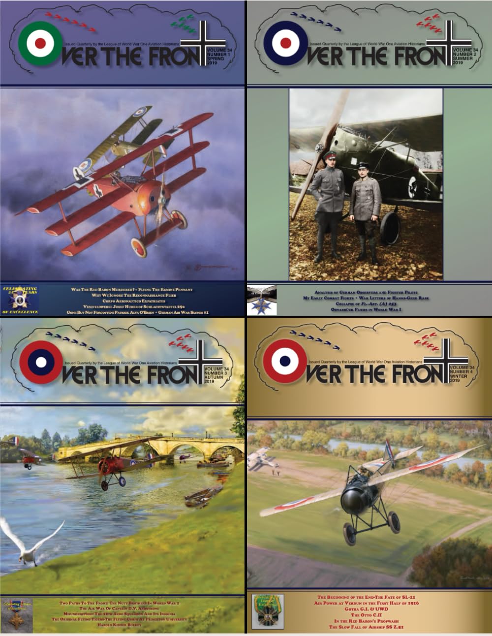 OTF - Volume 34, Over The Front - Journal of the League of World War I Aviation Historians: In-Depth Account of Pilots, Squadrons, Aircraft, and Aerial Combat During the Great War