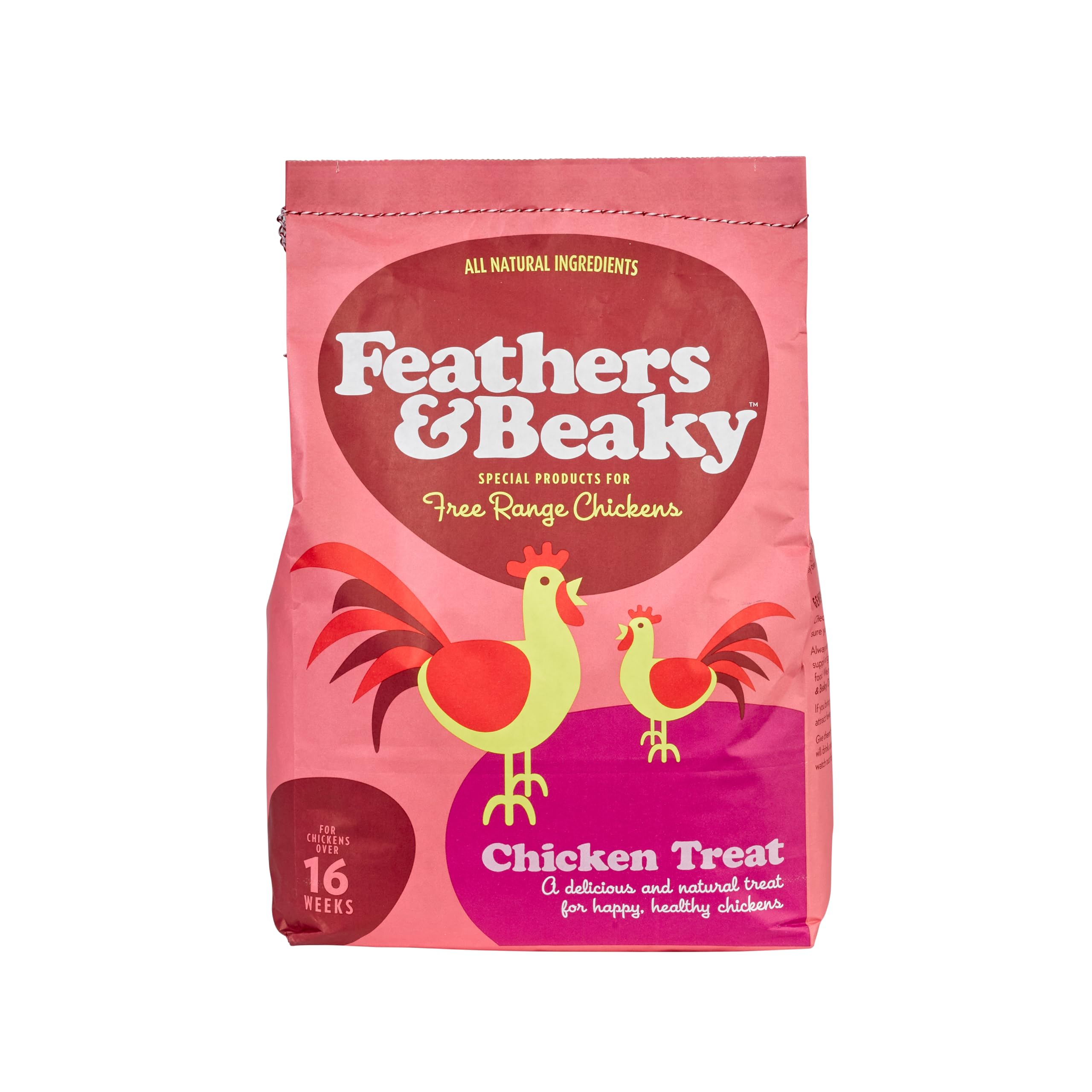 Feathers & Beaky | Chicken Treat | Promotes Good Health, with no artificial ingredients | Creates Happy Chickens | Made in the UK (5kg)