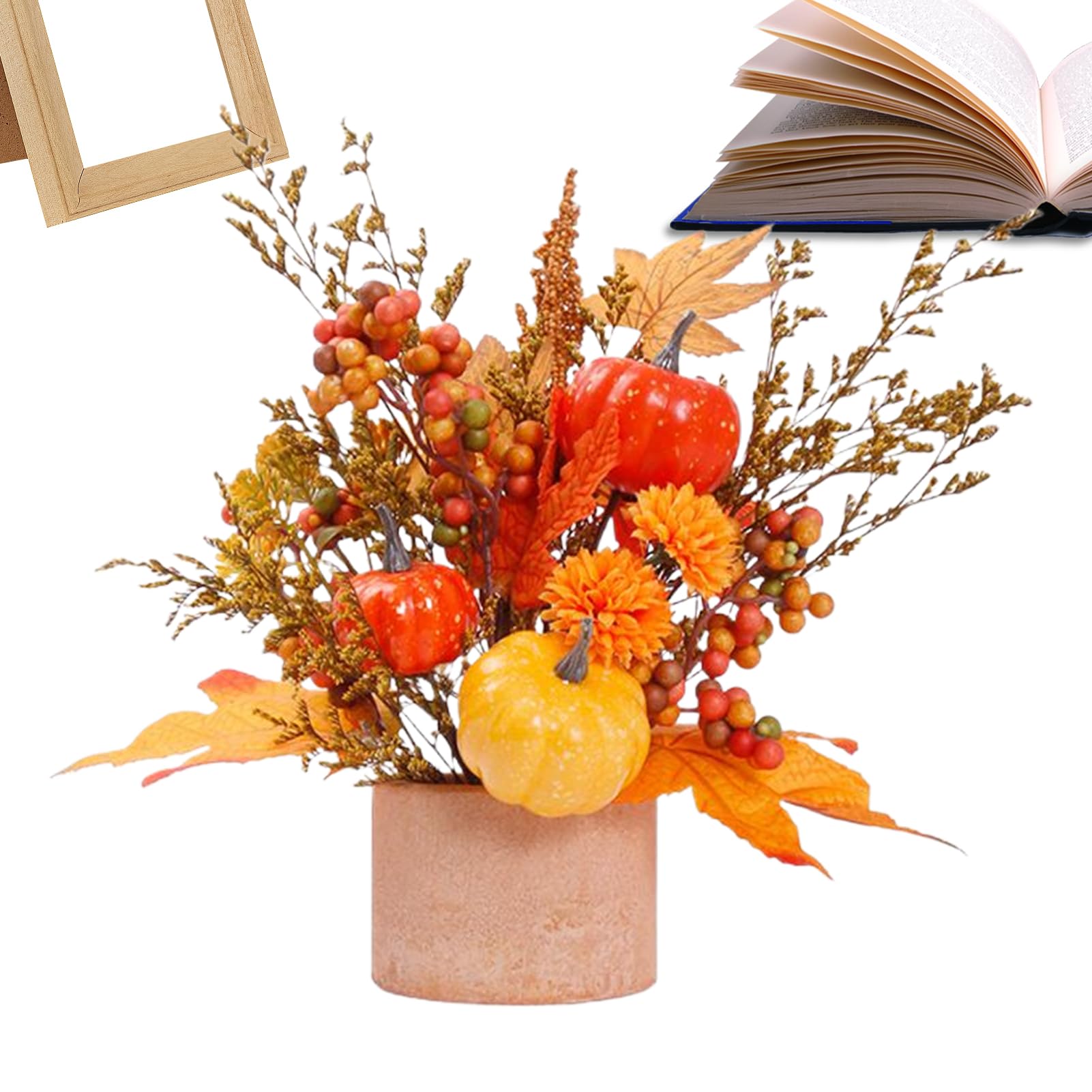 Fournitures de fete pour cheminee et decor d'automne chaleureux de bureau