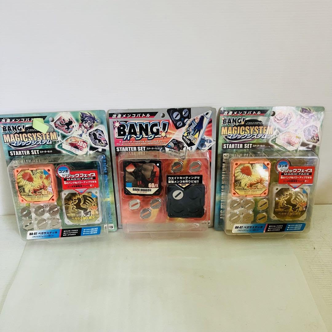 Amazon.co.jp: 改造メンコバトル BANG!バングスターターセット 3個