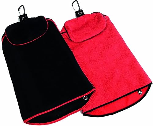 Miniatura 3 de Toalla de golf  Toalla limpiadora de palos de golf de microfibra con clip  Diseño 3 en 1 para máxima comodidad  Accesorios multiusos premium para