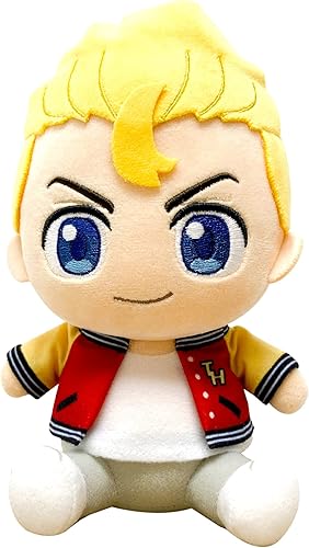 Great Eastern Entertainment Tokyo Revengers - Takemichi Hanagaki pose sentado de felpa 7 pulgadas de alto