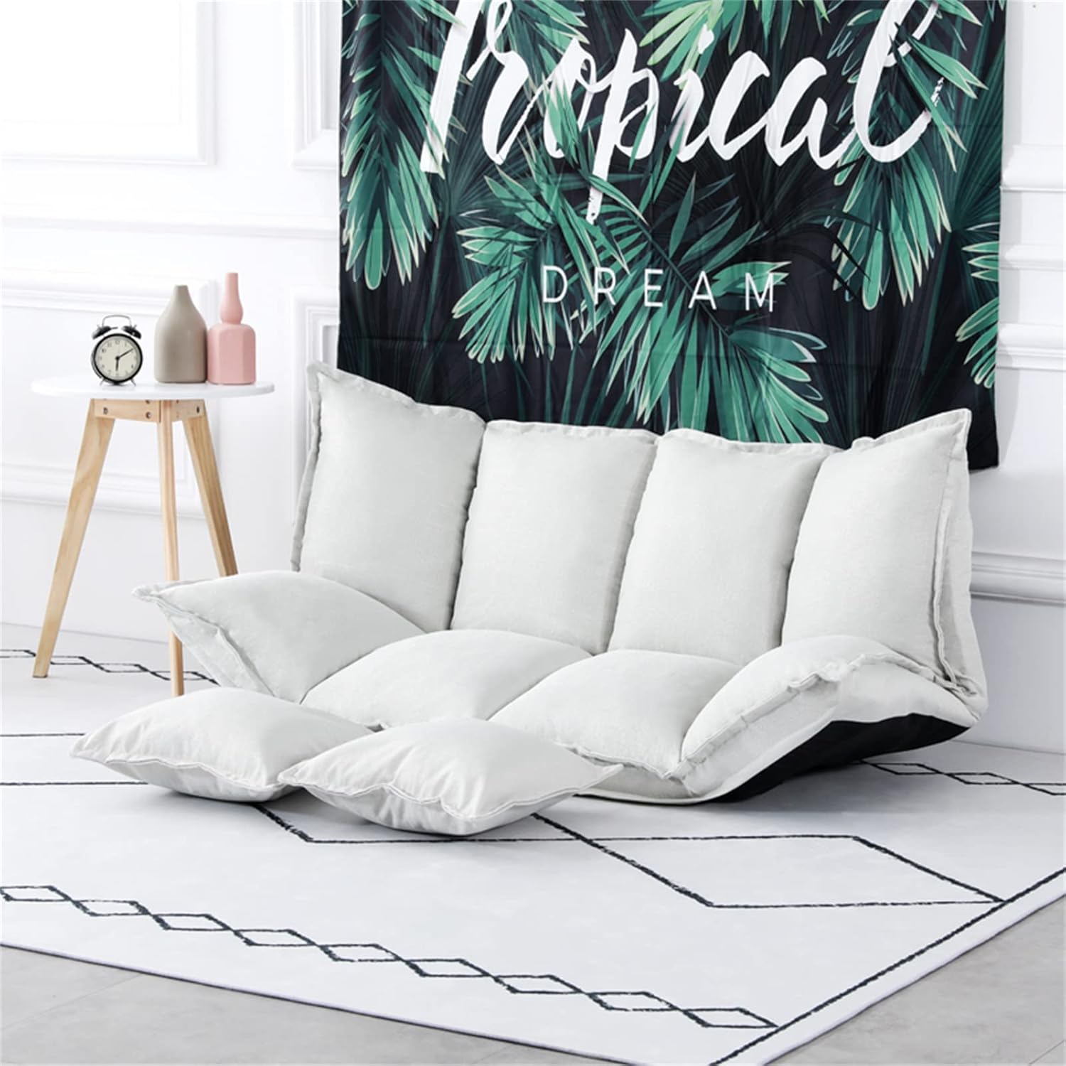 Folding Lazy Sofa,Sofa Bed Floor Cute Futons Sets with