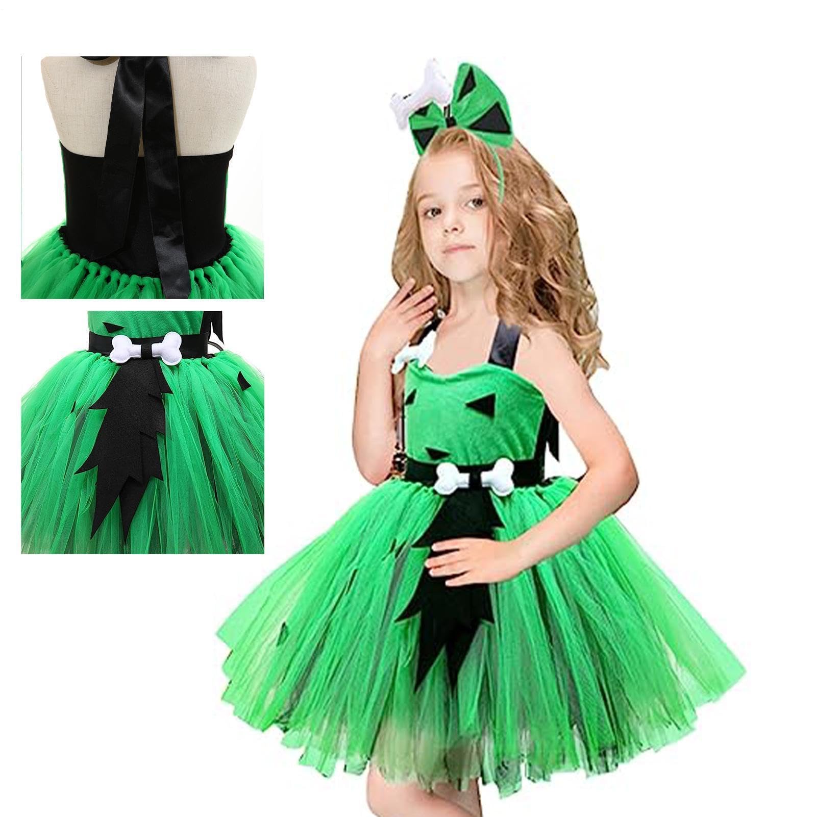 Vestito da Principessa con Fascia per Capelli e Vestito Tutù Halloween