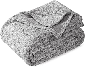 KAWAHOME Summer Sweatshirt Queen Size Blanket for Bed Lightweight Soft Thin