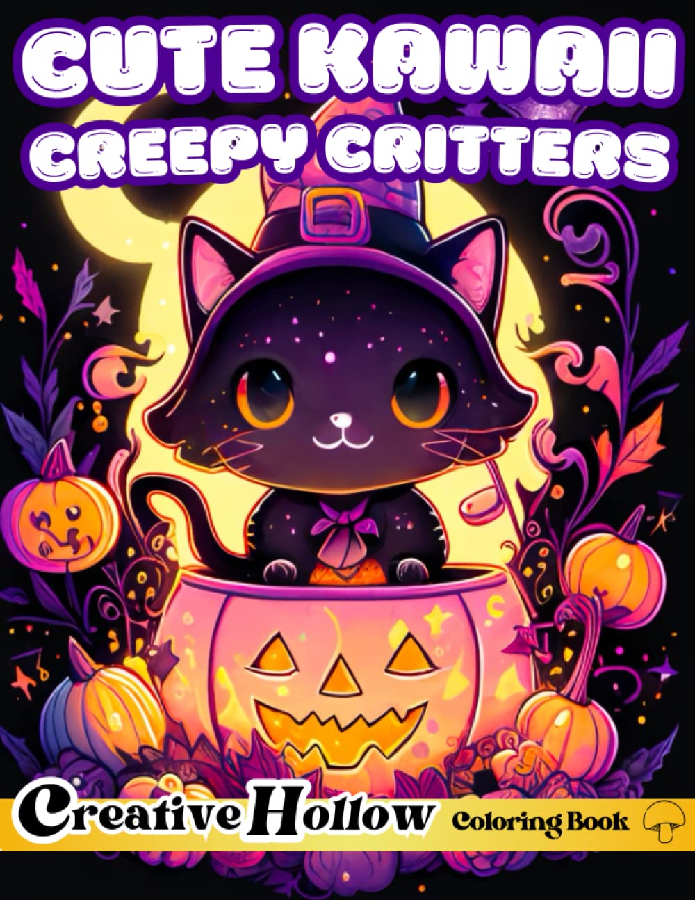 Cute Kawaii Creepy Critters Coloring Book: 40+ Adorable Detailed ...