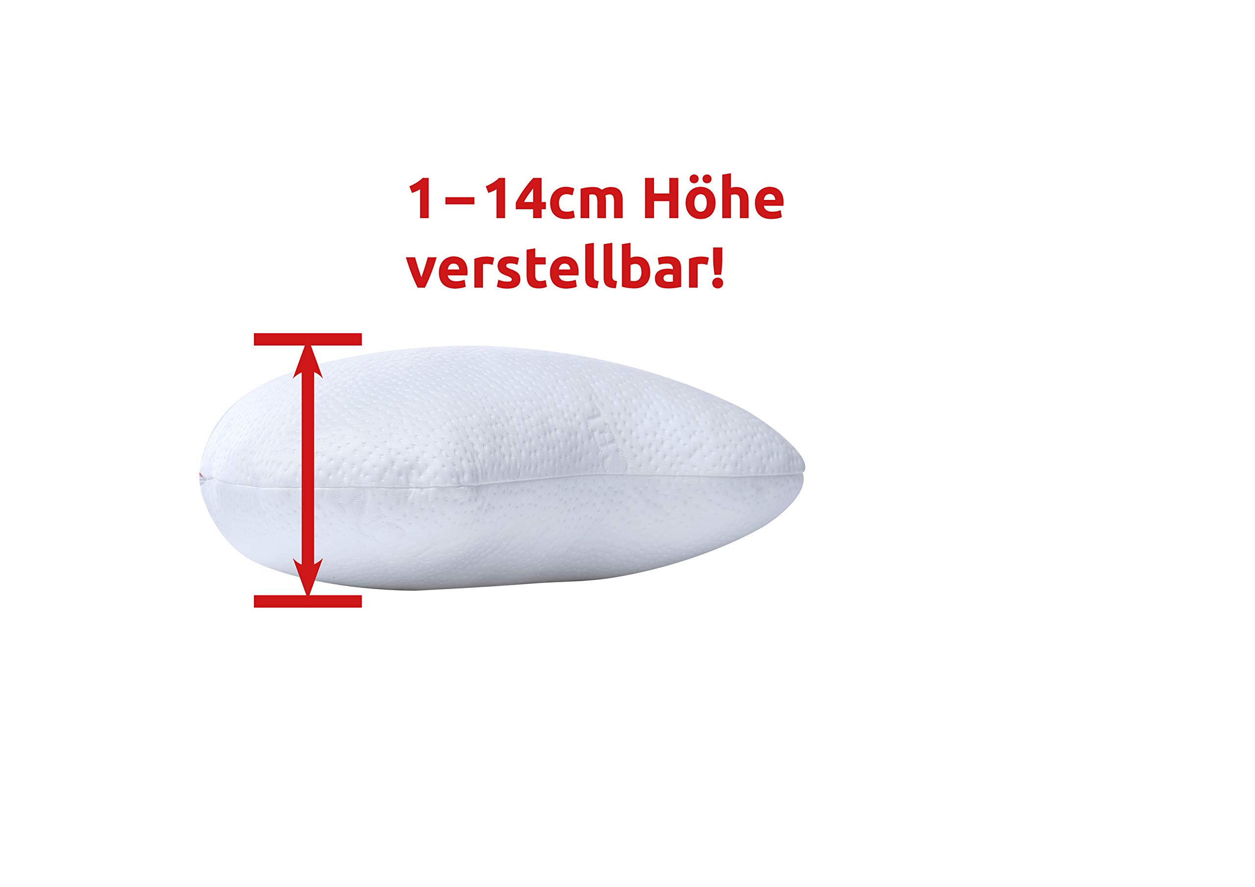 Nacht Nachtwaechter LINA CPAP- und Seitenschläfer-Komfort-Kissen, individuell anpassbar für Schnarcher und CPAP-Masken-Träger, FlexPoint Set