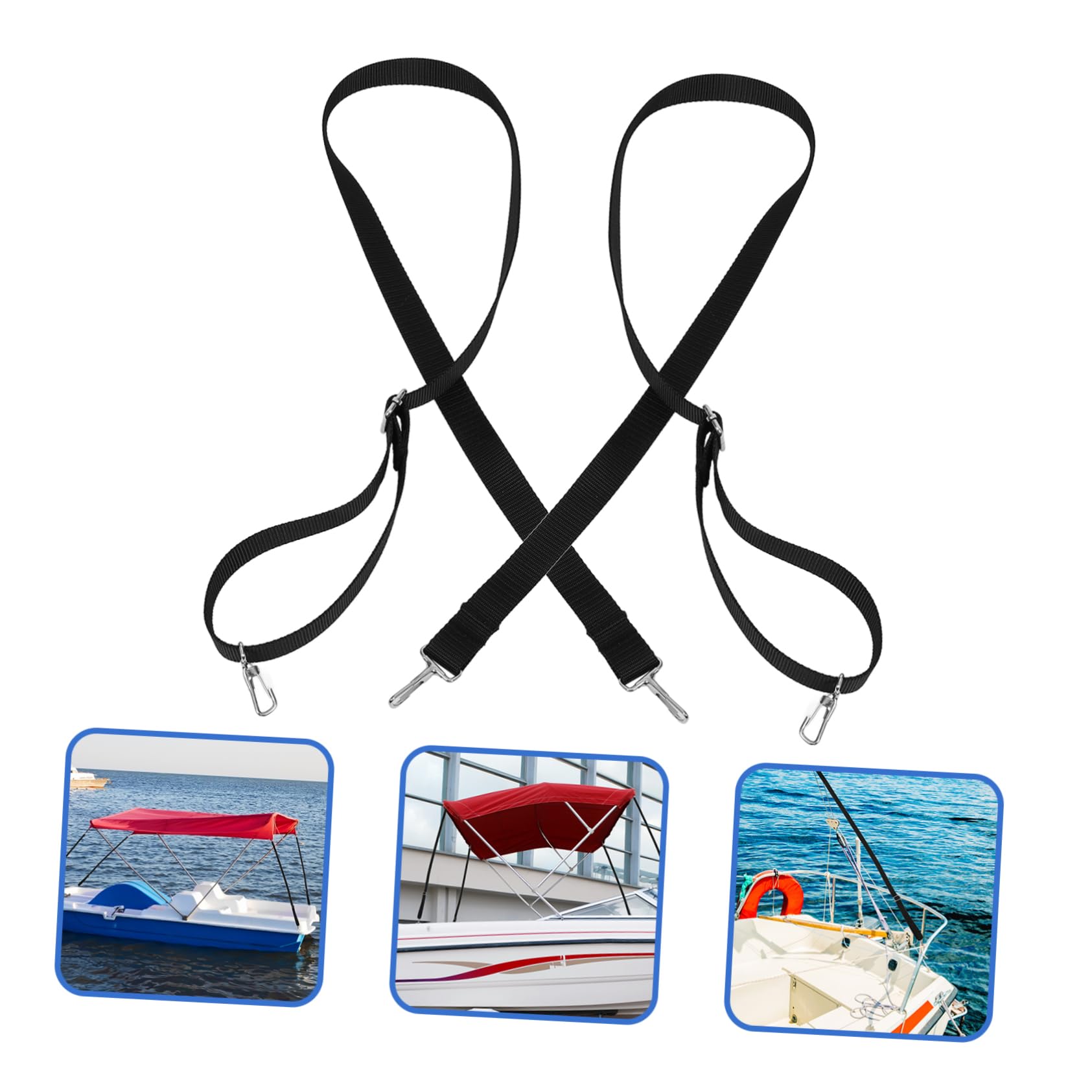Gatuida 8stücke Bungee-Gurt Für Bootszubehör Verstellbarer Befestigungsriemen Für Sonnensegel Zelte Und Bootsabdeckungen Elastischer Gurt Mit Starken Haken Für Outdoor-aktivitäten