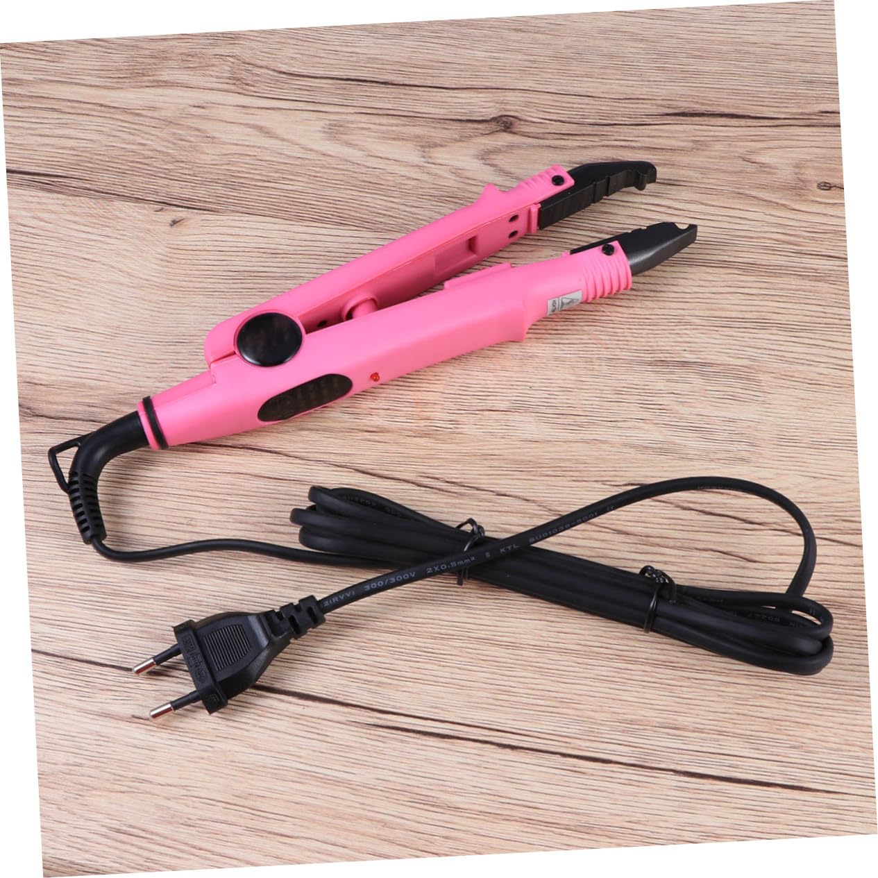 Connecteur Capillaire Rose à Température Constante LED, Fer à Souder pour Extensions de Cheveux, Chauffage Rapide, ABS et Fer, 1 Pièce