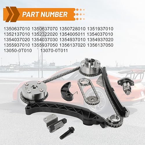 Miniatura 10 de Kit de cadena de distribución con engranaje VVT de árbol de levas para Kia Sorento Optima Sportage 2011-2018, para Hyundai Santa Fe Sonata Tucson