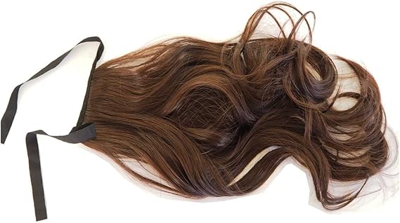 Amazon ポニーテールウィッグ 部分ウィッグ 巻き髪 リボン クリップ ウイッグ ナチュラルブラウン ポイントウィッグ 通販