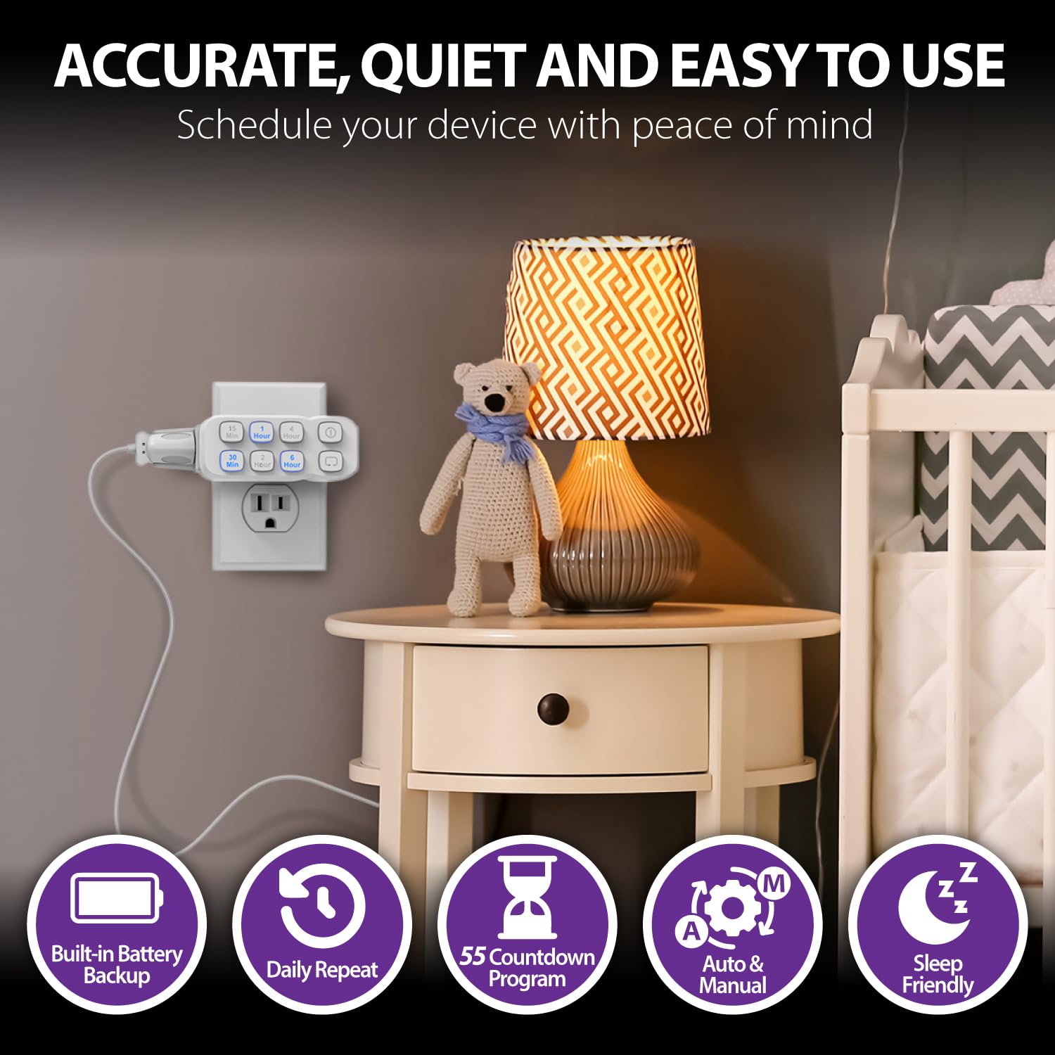Snapklik.com : Indoor Countdown Timer Outlet, Plug In Light Timer ...