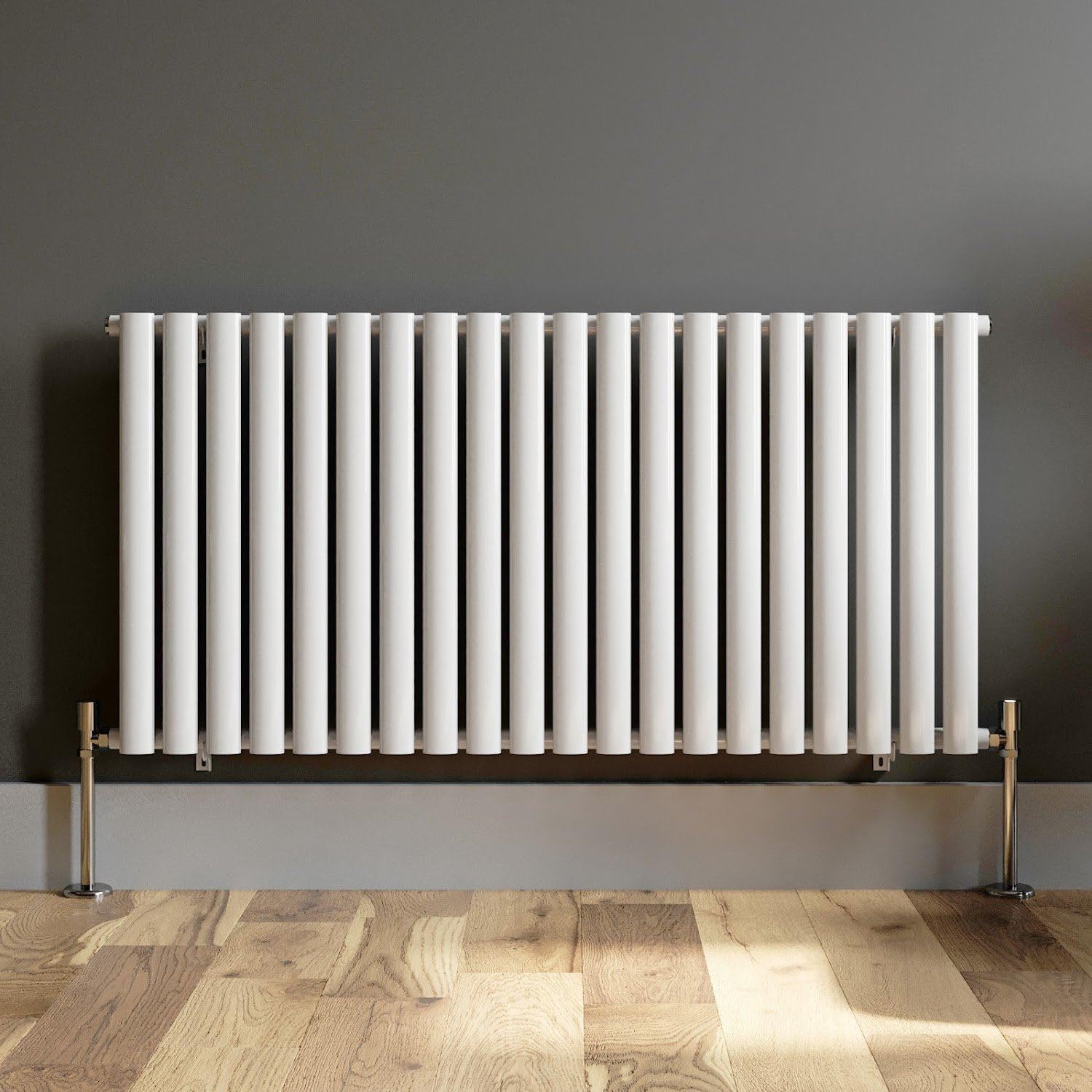 DuraTherm® 600 x 1200mm White Horizontal Designer Radiator Single