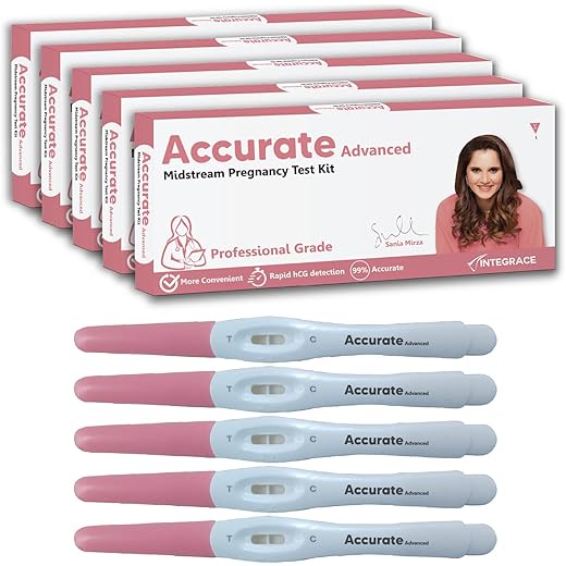 Accurate Advanced HCG Pregnancy Test Kit (Pack of 5)