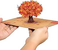 Vista 2 de Paper Love Tarjeta de Árbol de Otoño Tarjeta de Felicitación Desplegable 3D de Arce de Otoño para Acción de Gracias, Regalo de Anfitriona o Amigo