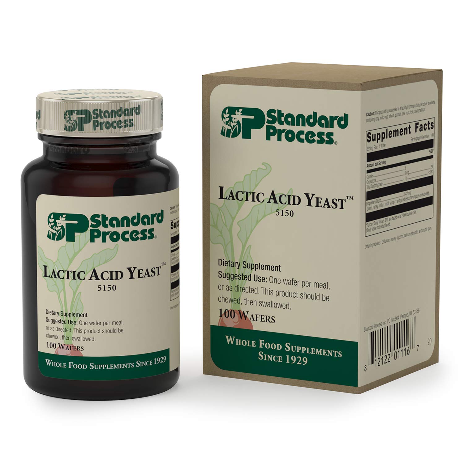 Standard Process Lactic Acid Yeast Whole Food GI, Digestion and