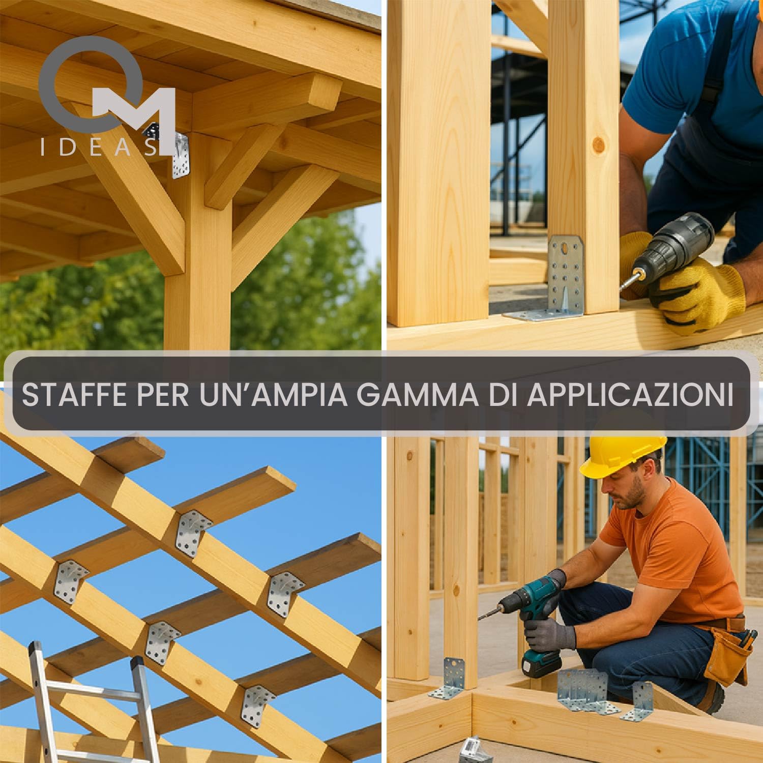 12 x Squadretta di Giunzione Angolare ( 70 x 70 x 55 x 2.5 ) Squadretta Rinforzata Zincate