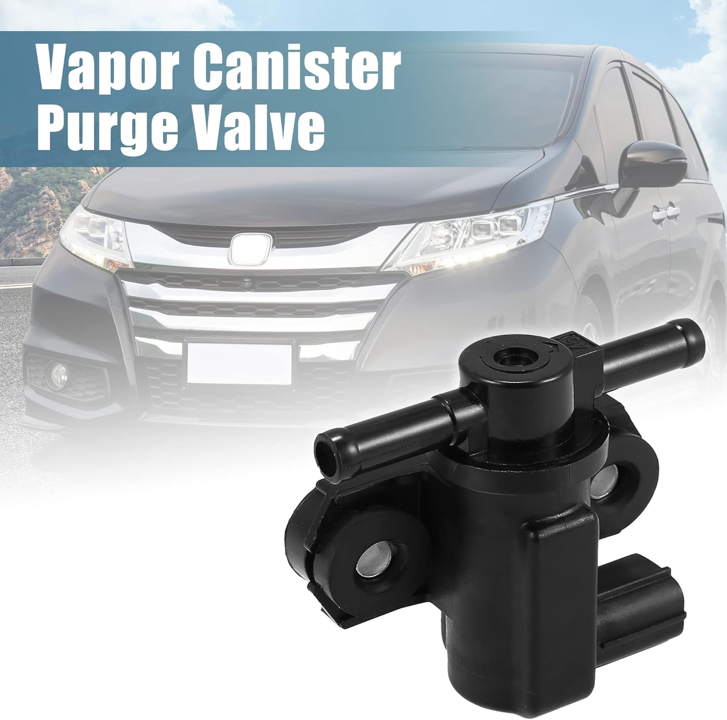 X AUTOHAUX Vapor Canister Purge Valve Solenoid 911-141 12581985 for Honda Accord 2004-2007 for Acura 2004-2008 for Honda Odyssey Purge Control Valve