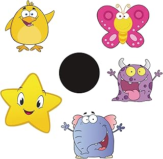 Potty Training Color Changing Stickers, Baby Toilet Training Sticker, Toilet Targets Stickers, Stickers for Potty Training Use with or Without Potty Chart or Potty Watch (5PCS) (A)