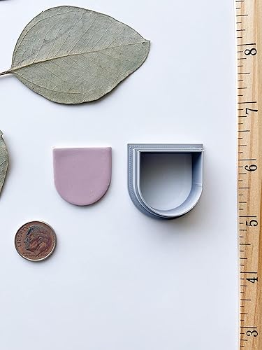 Miniatura 4 de Juego de 8 cortadores de arcilla polimérica para aretes, juego de 8 formas clásicas, cortadores de galletas para hacer joyas de arcilla