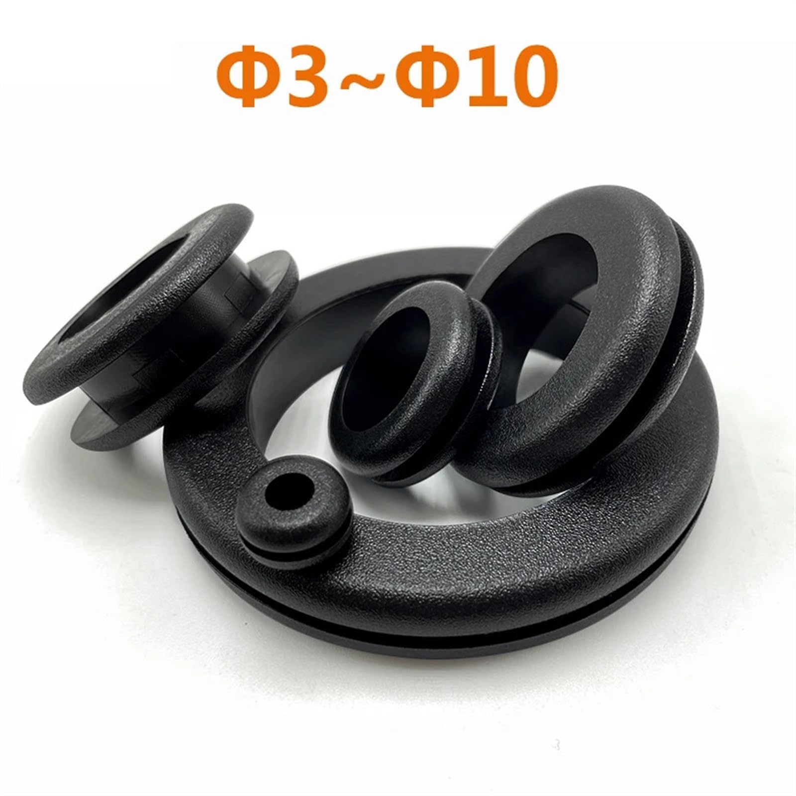 Anillo de sellado de goma de 3~80mm de espesor, junta de ojal de sellado de aceite for proteger el Cable, anillo de protección de orificio, Hardware de arandela de cuña(60mm (5Pcs))