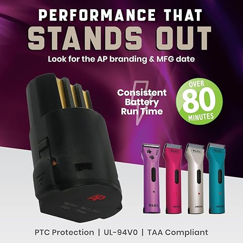 Miniatura 4 de Batería de repuesto para cortapelos Wahl Arco y Arco SE. 2100 mAh NiMH (paquete de 2)