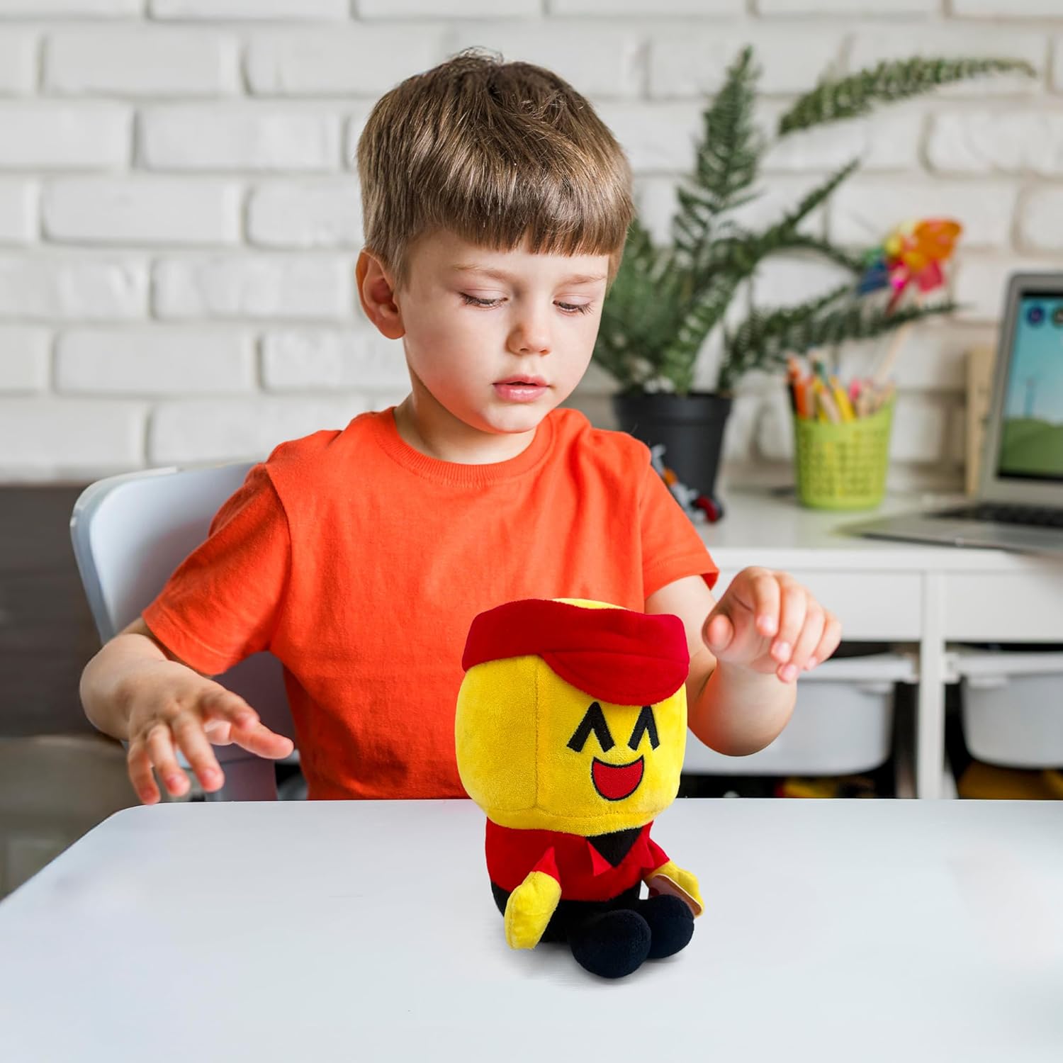 Forsaken Chance Pizza Plush Toy – Soft Pizza Boy Character Plush Stuffed Animal, Cute Forsaken Game Collectible Plushie Gift for Kids and Gamers