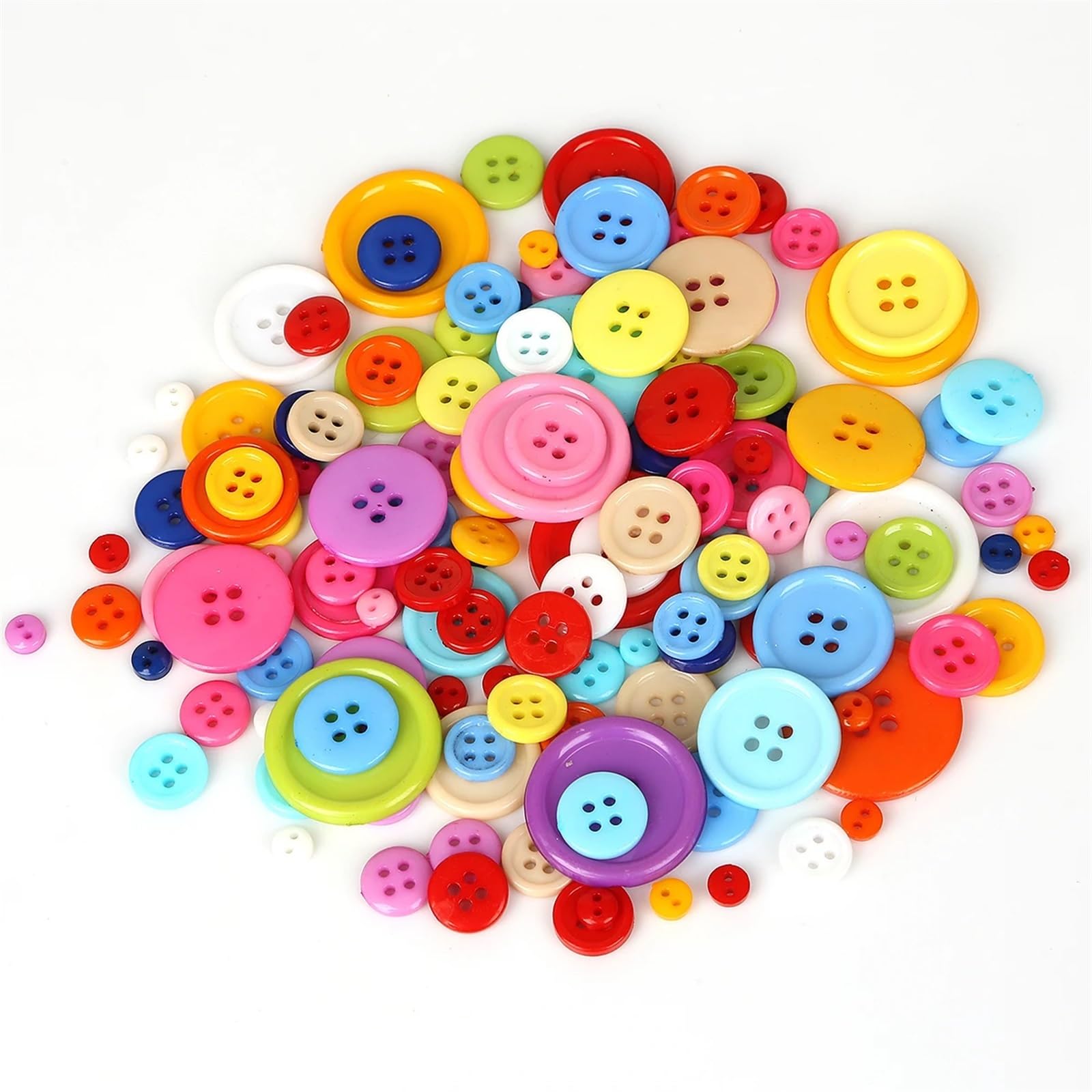 bottoni, Bottoni Da Cucire In Resina Confezione 700 Pezzi Diverse Dimensioni(10mm 100pcs)