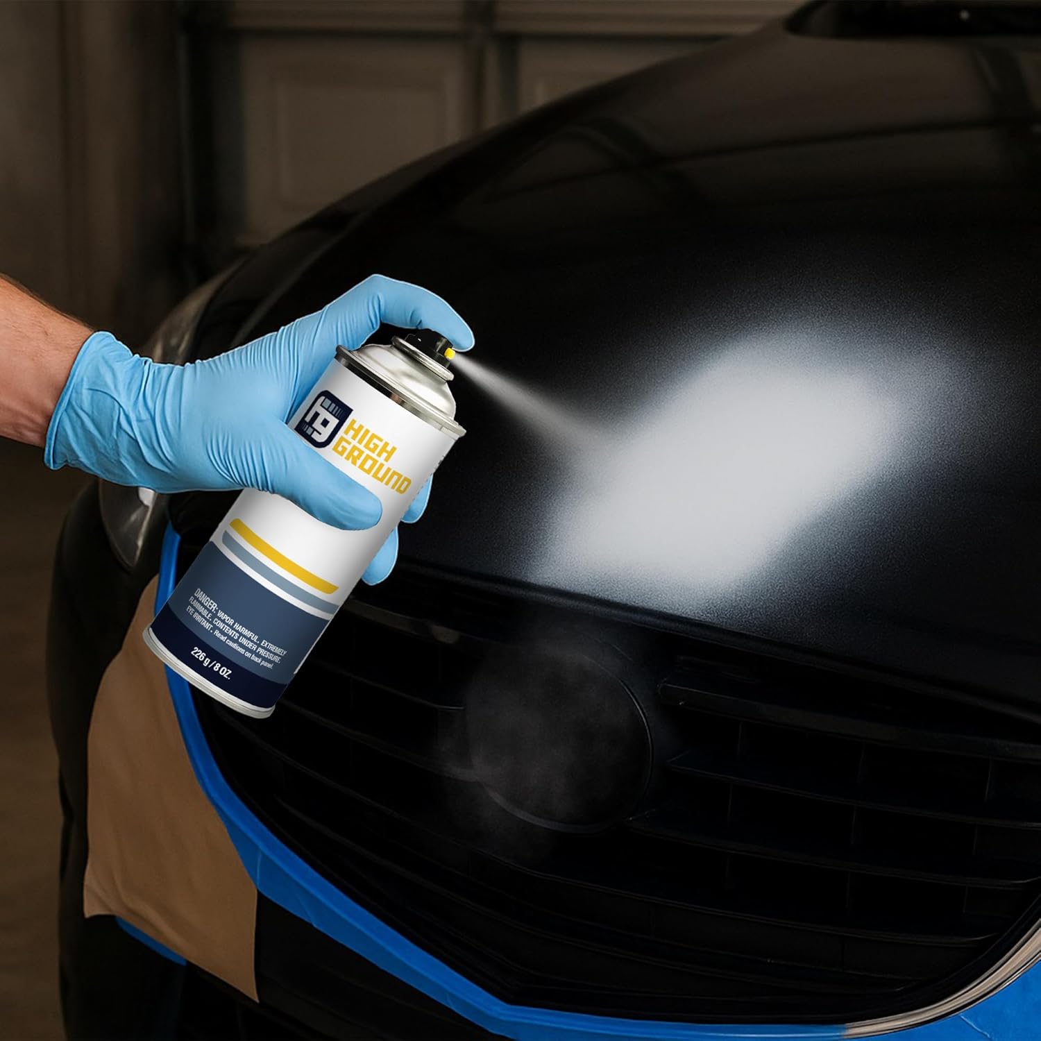 HIGH GROUND (TRI-STAGE Factory Matched Automotive Spray Paint for Toyota Automobiles (Toyota 070 White Pearl Crystal Shine, 8 oz Solvent) (TRI-STAGE PAINT)