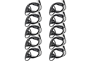 Retevis Walkie Talkie Earpiece with Mic for Clear Communication