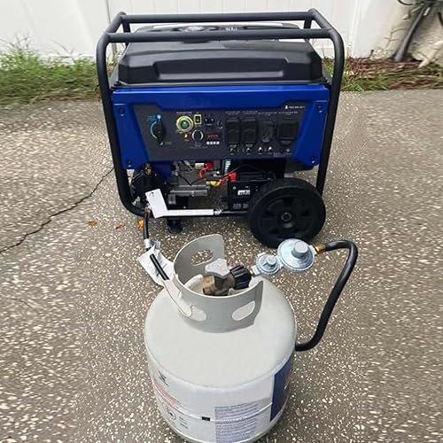 Miniatura 6 de GASPRO Regulador de propano de dos etapas de 5 pies con manguera, hembra de 38 pulgadas para RV, parrilla, hoguera, estufa de gasrango Más