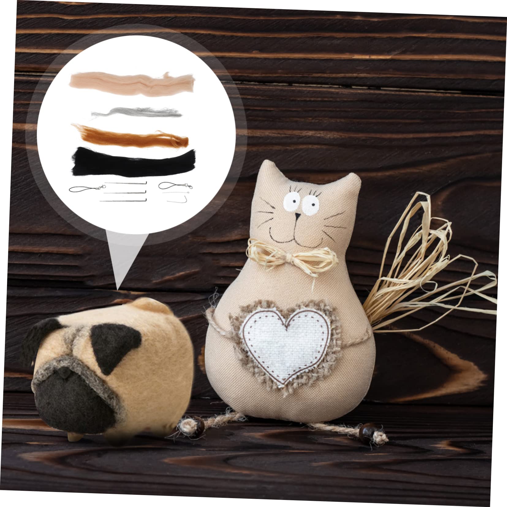 Lurrose 5sets Kit Per Infeltrimento Ago Attività Creativa Fai Da Te Per Ragazzo Ragazza e Adulti Include Materiale Per Creazione Di Animali Feltro Sicuro e Facile Da Usare