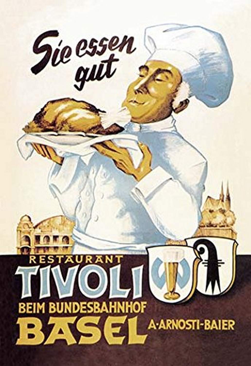 Buyenlarge Restaurant Tivoli Basel - 16" X 24"" Fine Art Giclee Print