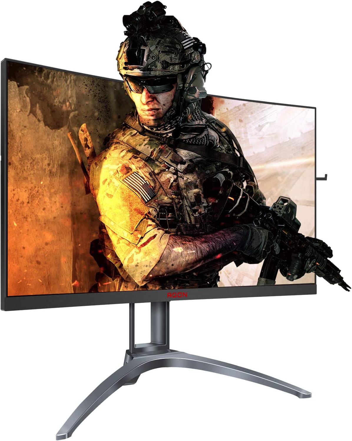 AOC AGON Gaming AG273QCX - 27 Inch QHD Curved Monitor, 144Hz, 1 ms, VA, HDR400, FreeSync, Speakers, Height adjust (2560x1440 @ 144Hz 400 cd/m², HDMI/DP/VGA/USB 3.0)