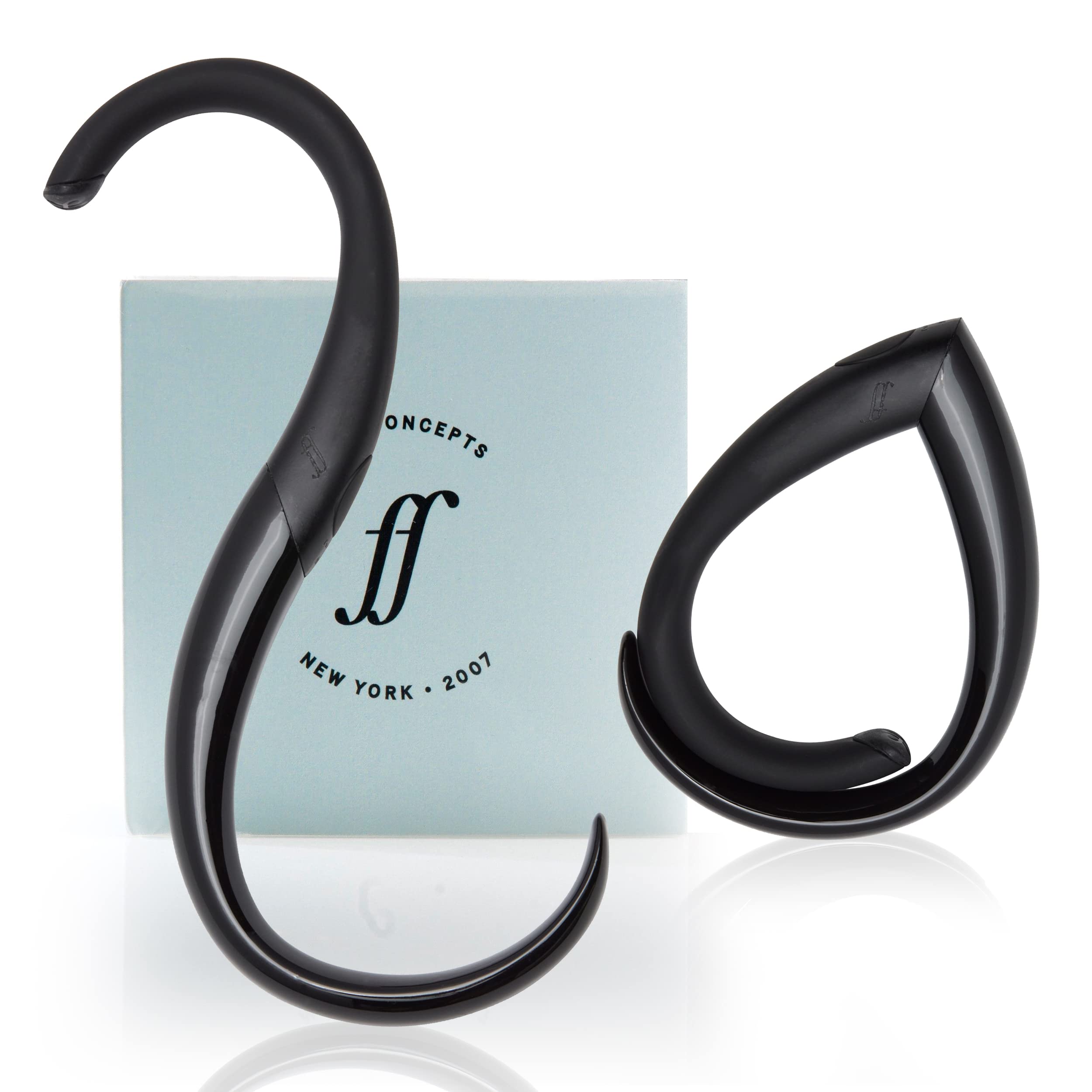 Embrace Purse Hanger — FafaConcepts | Portable Bag Hanger for Table | Sleek Heavy-Duty Purse Hook | Unisex | Holds Up to 22 Lbs | Caviar and Onyx