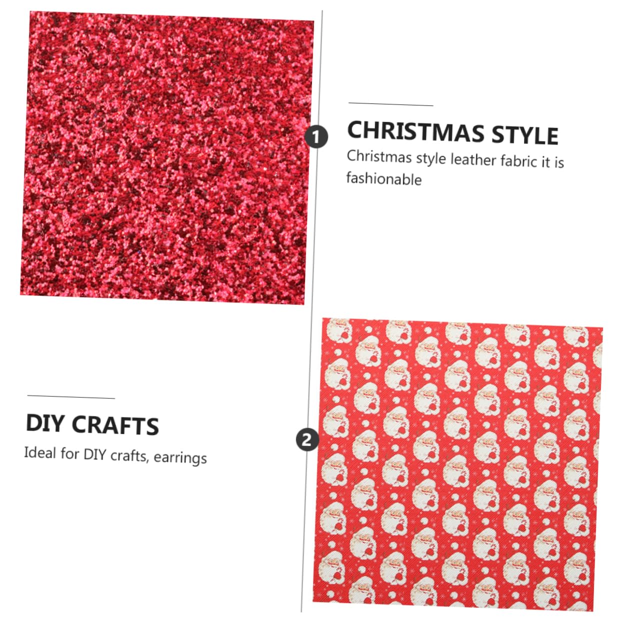 VILLCASE 21 Pezzi Pelle Natalizia lavoretti di Natale bricolage Natale lavoretti Natalizi Kit per la Costruzione dell'Arco Tessuto Artigianale Sintetico Materiale Fai da Te Tessuto in Pelle