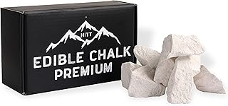 HITT Premium Edible Chalk - Natural Most Crunchy Edible Chalk for eating 7 oz (200 gr) - Zero Additives Organic Russian Edible Chalk Chunks - ASMR Food