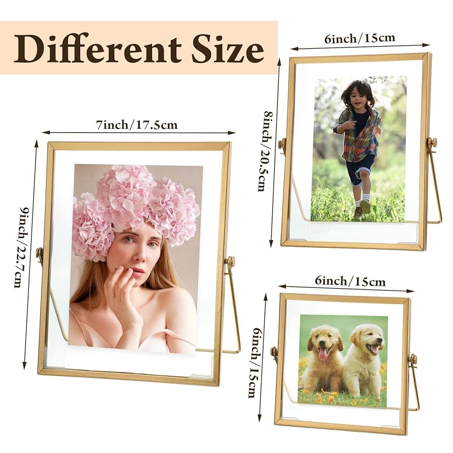 Amazon.com - Amyhill Set of 6 Metal Picture Frames Vintage